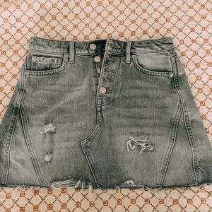 Free people denim skirt